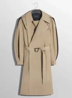 Women MUGLER beige belted trenchcoat