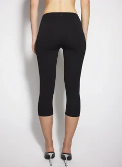 Women MUGLER black capri M pants