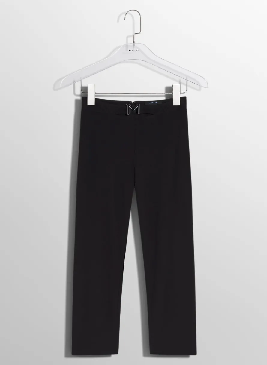 Women MUGLER black capri M pants