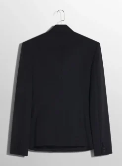 Women MUGLER black double breasted smoking jacket