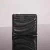 MUGLER black embossed spiral wallet