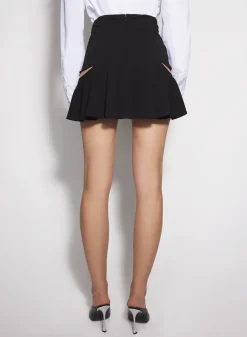 Women MUGLER black M cut-out skirt