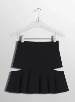 Women MUGLER black M cut-out skirt