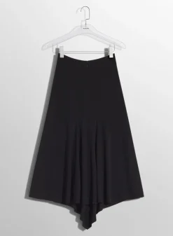 Women MUGLER black m slitted skirt