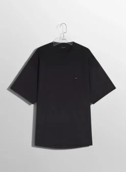 Women MUGLER black oversized pierced T-shirt