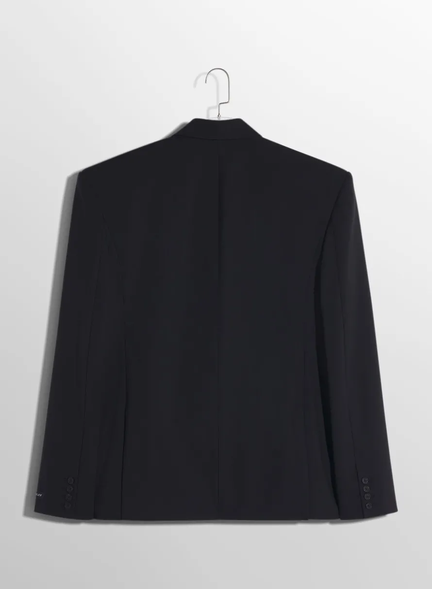 Women MUGLER black oversized tailoring jacket