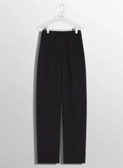 Women MUGLER black pierced loose tailored trousers