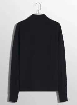 Women MUGLER black pierced polo
