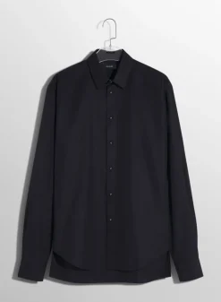 Women MUGLER black poplin shirt