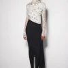 Women MUGLER black ruched skirt