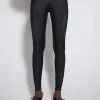 Women MUGLER black spiral leggings