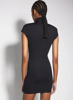 Women MUGLER black star mini dress