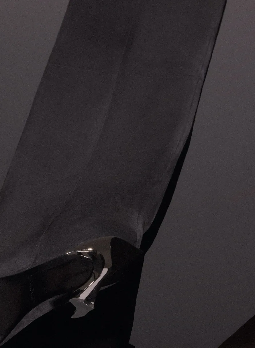 MUGLER black suede fang 95 garter boots