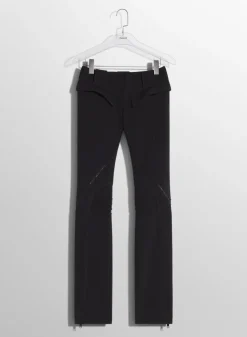 Women MUGLER black zipped scuba pants