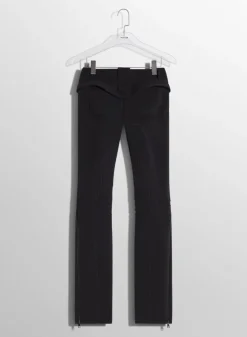 Women MUGLER black zipped scuba pants