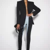 Women MUGLER blue bi-color skinny jeans