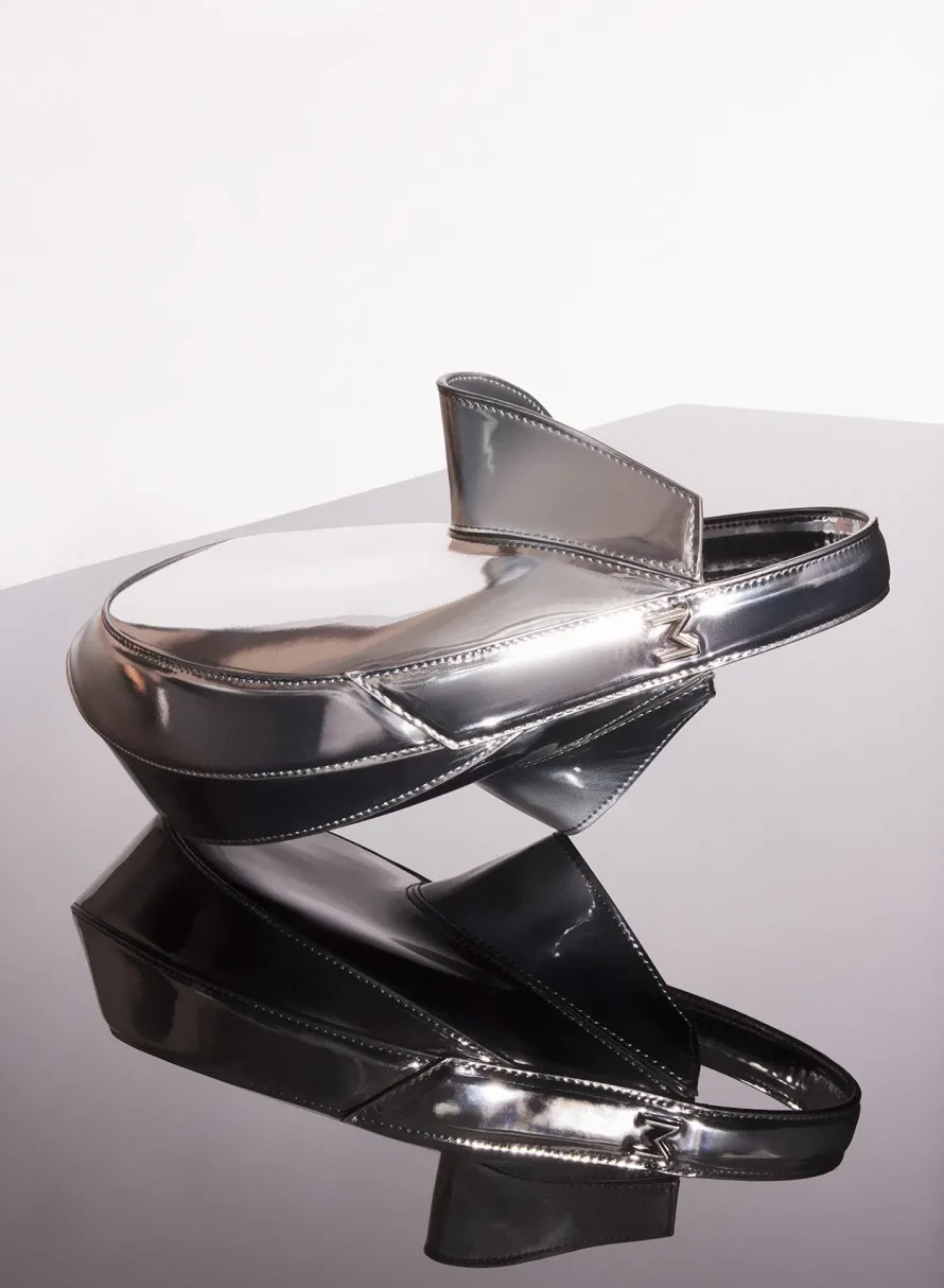 MUGLER chrome mini smooth spiral curve 02