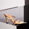 MUGLER Cinnamon suede Fang 95 sandals