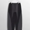 Women MUGLER grey light fleece track pants
