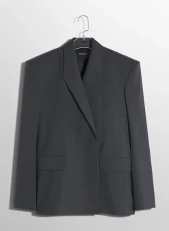 Women MUGLER Grey oversized tailored jacket