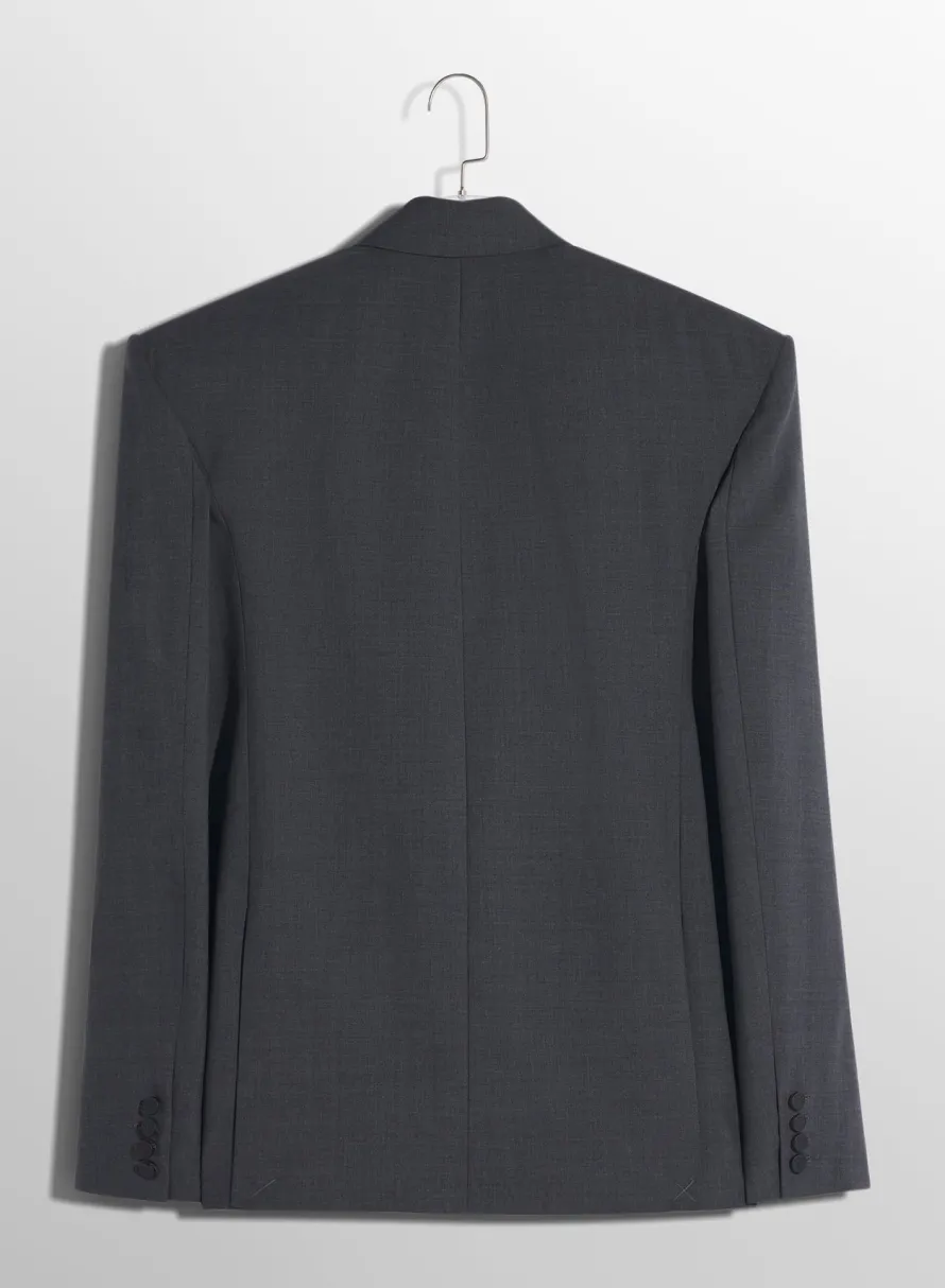 Women MUGLER Grey oversized tailored jacket