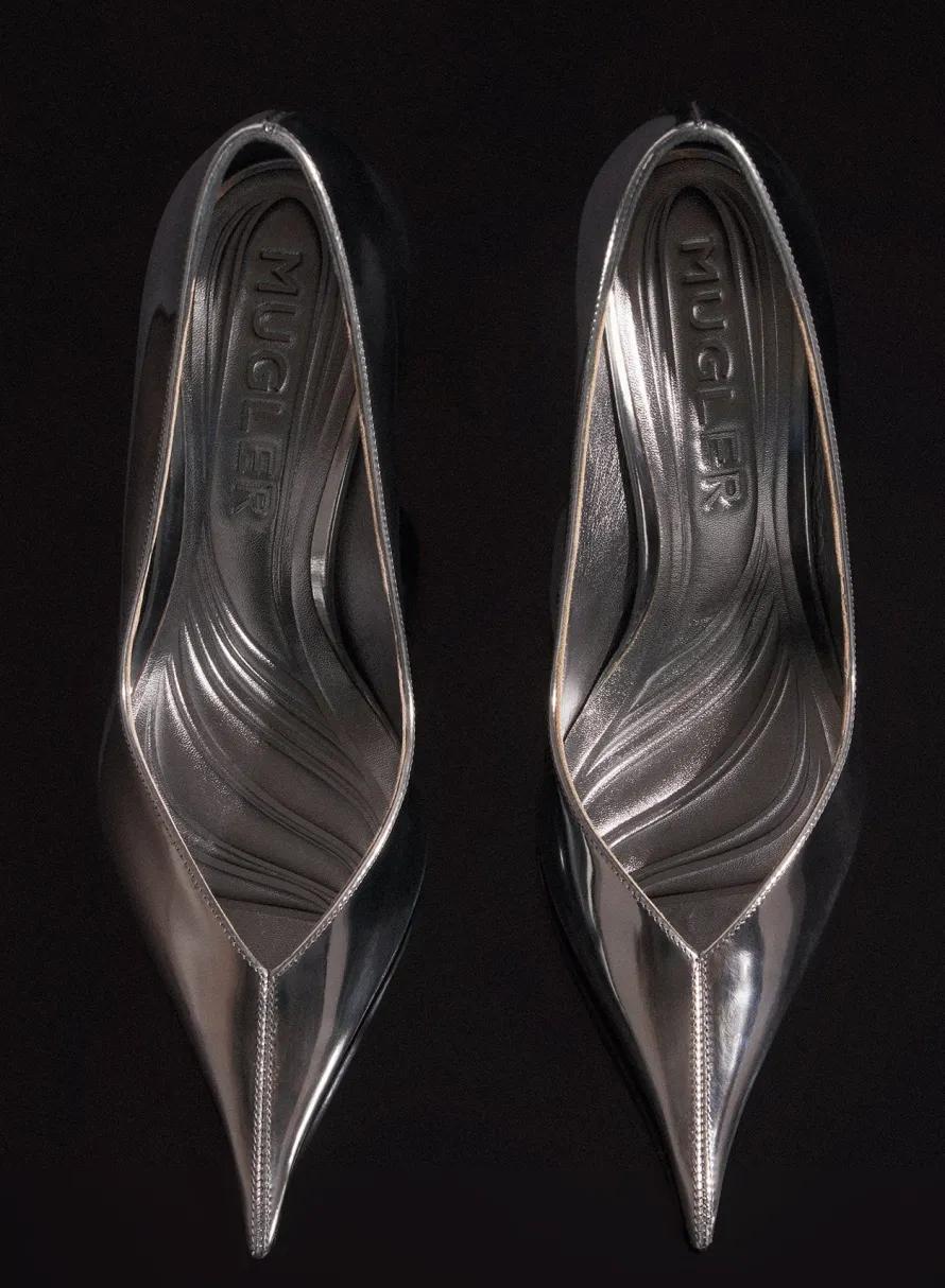 MUGLER gunmetal classic fang 95 pump