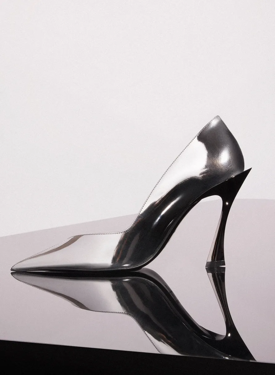 MUGLER gunmetal classic fang 95 pump