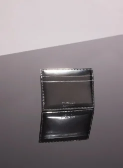 MUGLER gunmetal embossed spiral cardholder