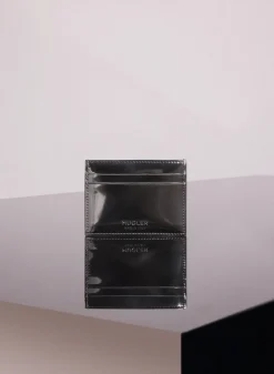 MUGLER gunmetal embossed spiral cardholder