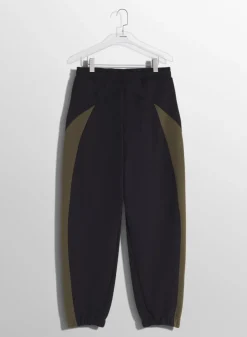 Women MUGLER military green light fleece track pants