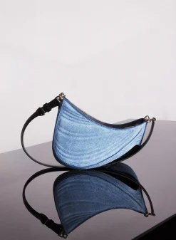 MUGLER small blue denim spiral curve 01