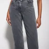 Women MUGLER washed black flared jeans