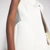 Women MUGLER white corseted pierced vest