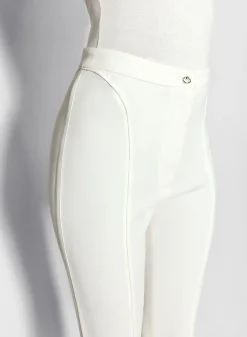 Women MUGLER white pierced pants