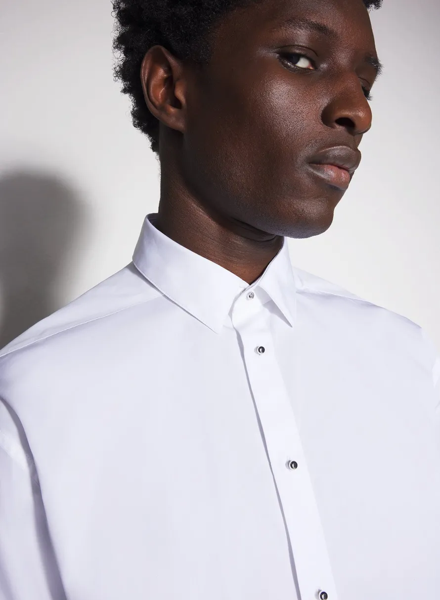 Women MUGLER white poplin shirt