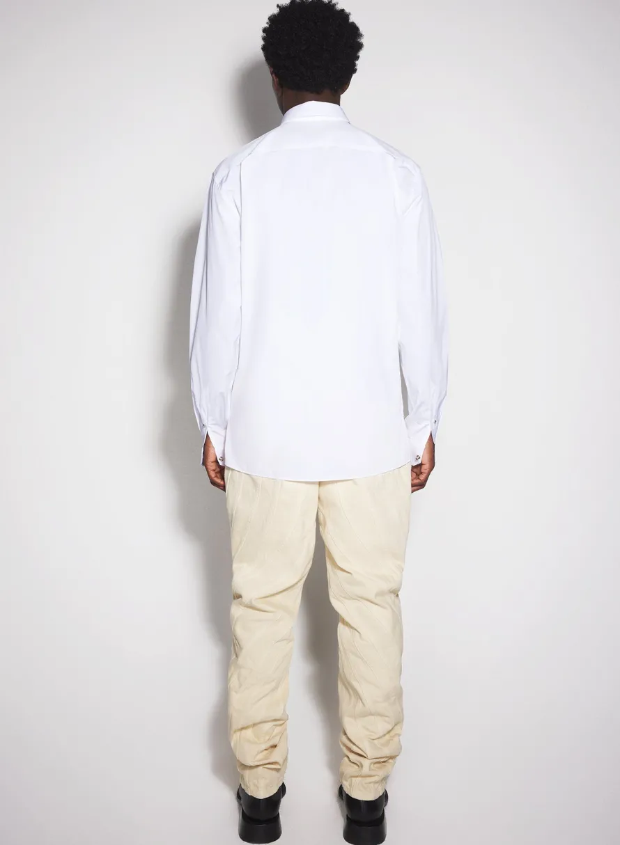 Women MUGLER white poplin shirt