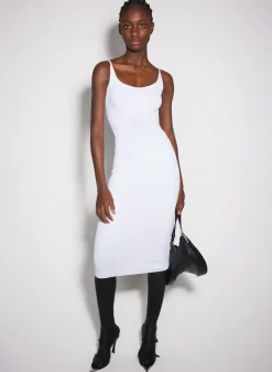 Women MUGLER white sculpting knit dress