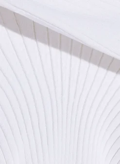Women MUGLER white sculpting knit top