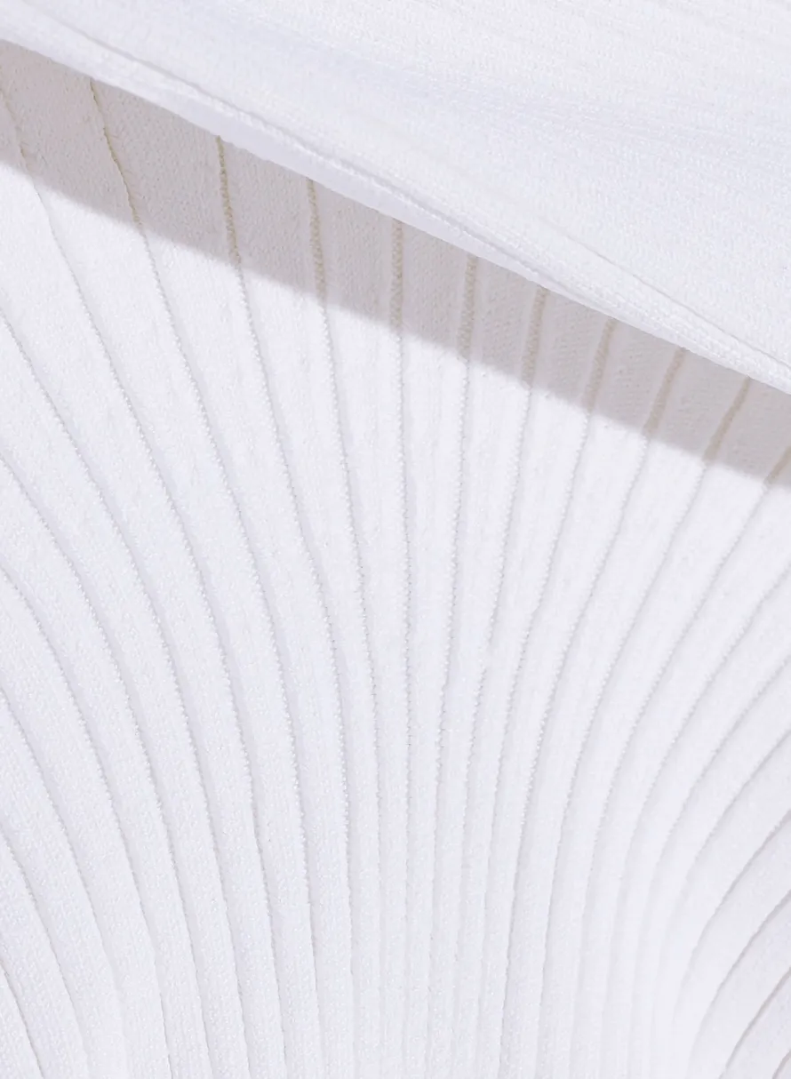 Women MUGLER white sculpting knit top