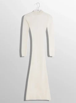 Women MUGLER white sheer knit dress