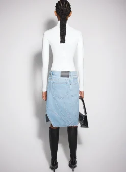 Women MUGLER white star top